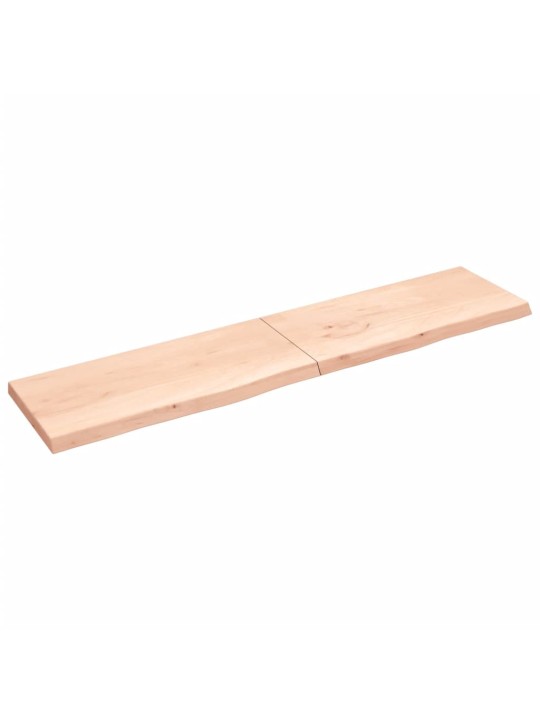 Koupelnová deska 220x50x(2-6) cm neošetřené masivní dřevo