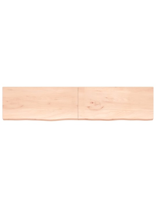 Koupelnová deska 220x50x(2-6) cm neošetřené masivní dřevo