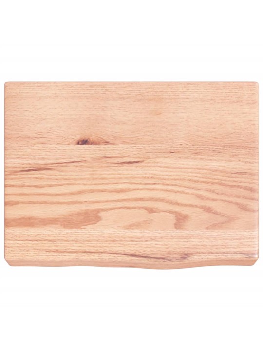 Koupelnová deska hnědá 40x30x(2-6) cm ošetřený masivní dřevo