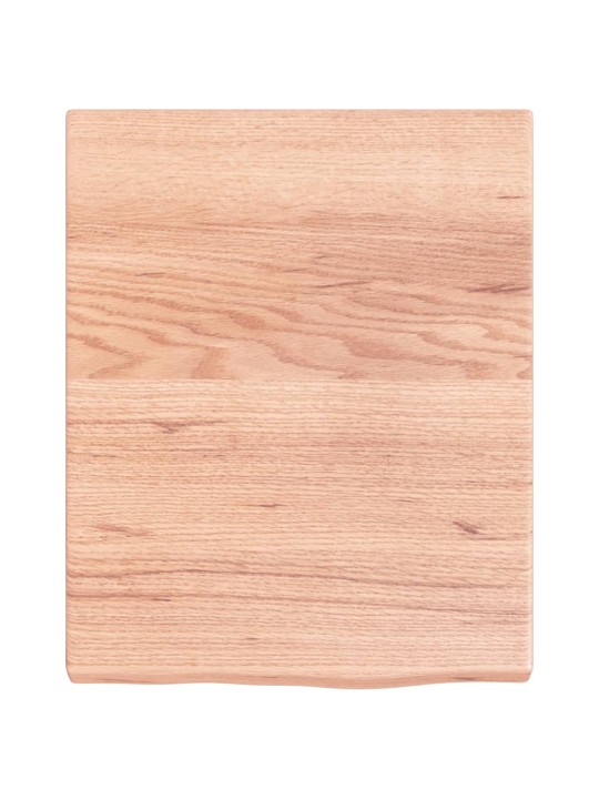 Koupelnová deska hnědá 40x50x(2-4) cm ošetřený masivní dřevo