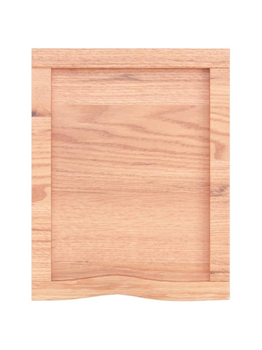 Koupelnová deska hnědá 40x50x(2-4) cm ošetřený masivní dřevo