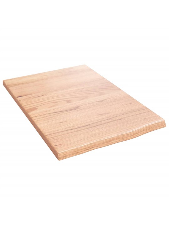 Koupelnová deska světle hnědá 40 x 60 x 2 cm ošetřený masiv