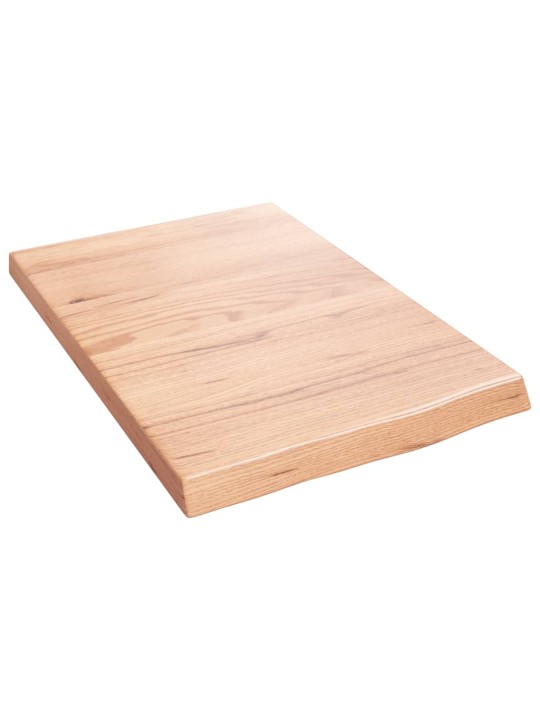 Koupelnová deska hnědá 40x60x(2-4) cm ošetřený masivní dřevo
