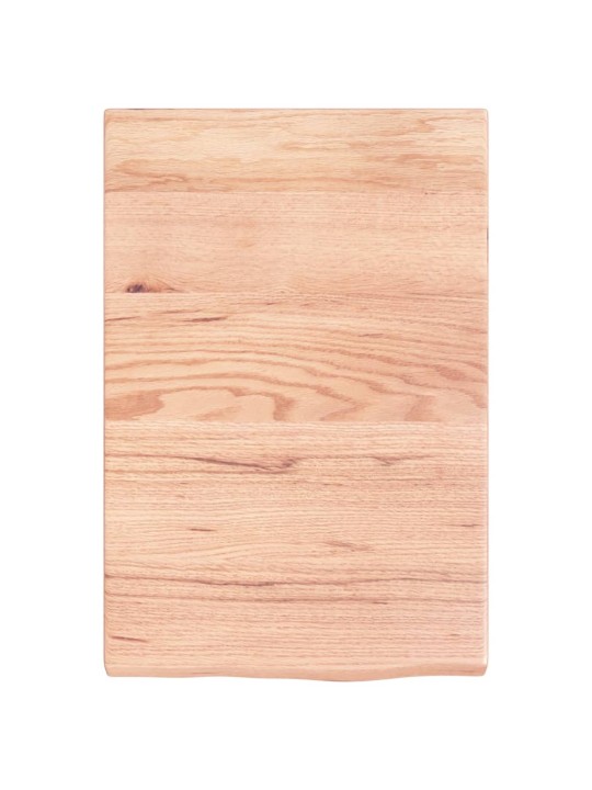 Koupelnová deska hnědá 40x60x(2-4) cm ošetřený masivní dřevo