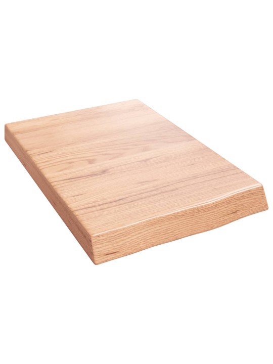 Koupelnová deska hnědá 40x60x(2-6) cm ošetřený masivní dřevo