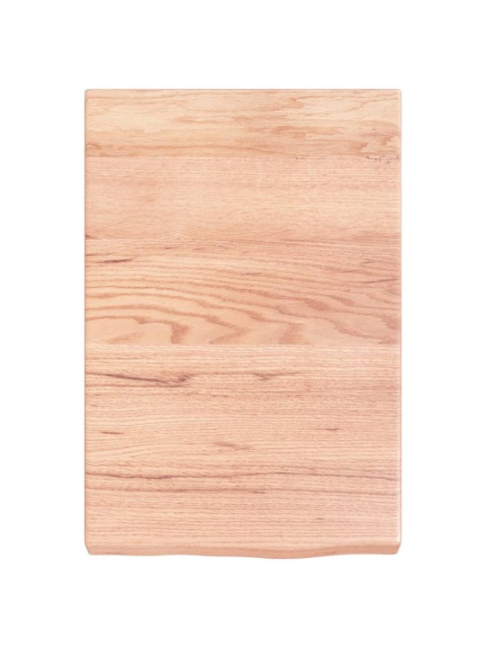 Koupelnová deska hnědá 40x60x(2-6) cm ošetřený masivní dřevo