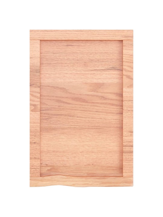 Koupelnová deska hnědá 40x60x(2-6) cm ošetřený masivní dřevo