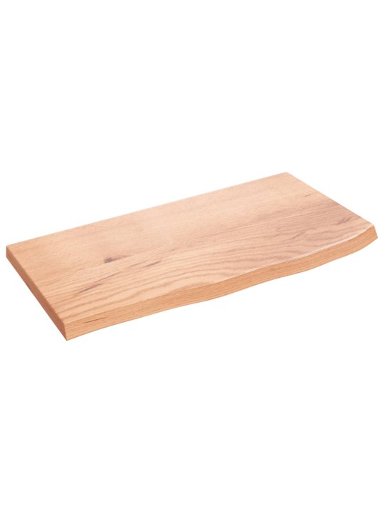 Koupelnová deska světle hnědá 60 x 30 x 2 cm ošetřený masiv