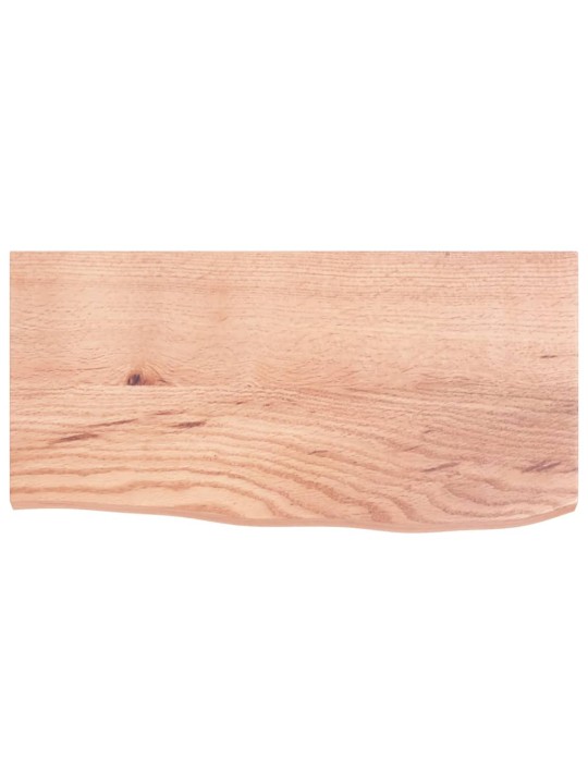 Koupelnová deska světle hnědá 60 x 30 x 2 cm ošetřený masiv
