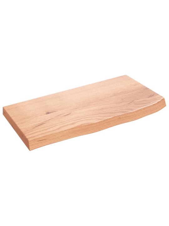 Koupelnová deska hnědá 60x30x(2-4) cm ošetřený masivní dřevo