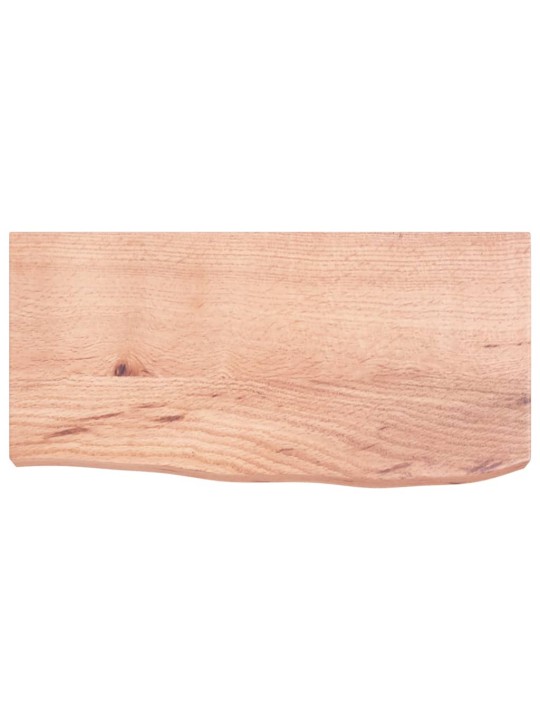 Koupelnová deska hnědá 60x30x(2-6) cm ošetřený masivní dřevo