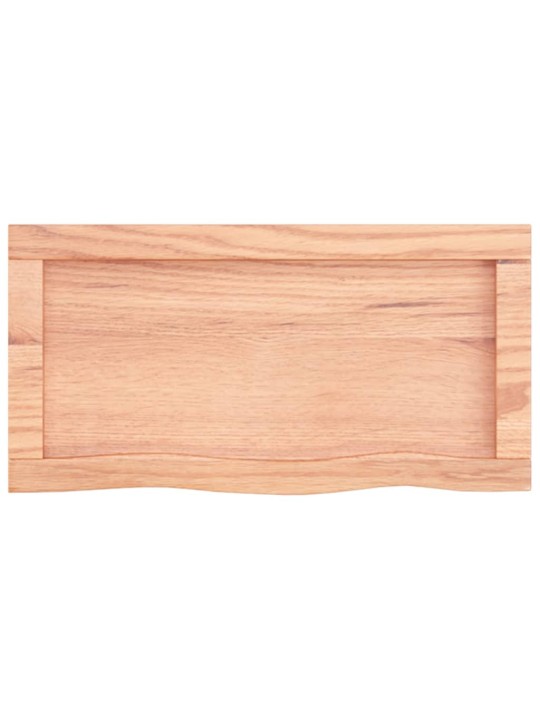 Koupelnová deska hnědá 60x30x(2-6) cm ošetřený masivní dřevo