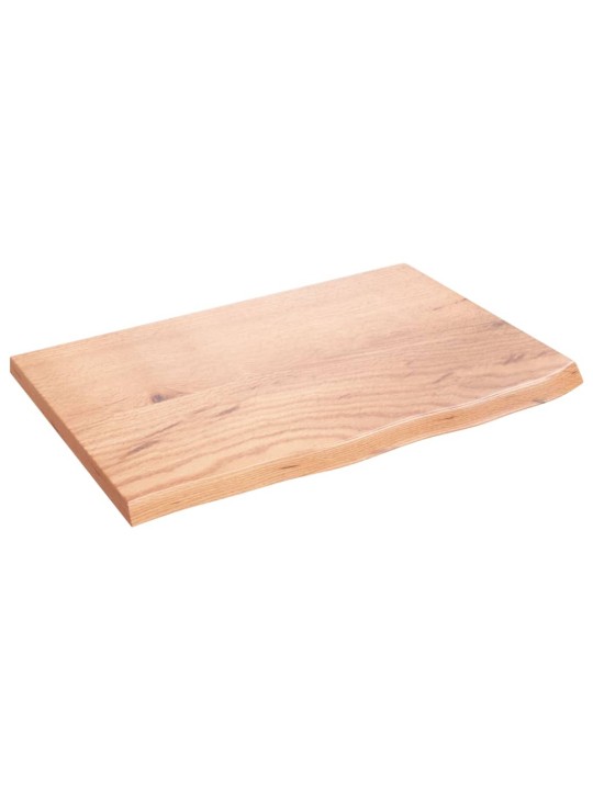 Koupelnová deska světle hnědá 60 x 40 x 2 cm ošetřený masiv