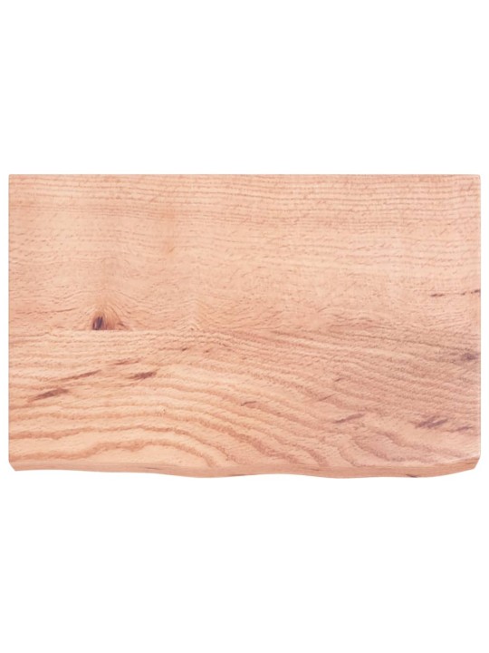 Koupelnová deska hnědá 60x40x(2-6) cm ošetřený masivní dřevo