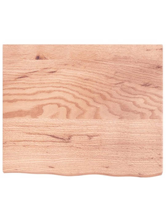 Koupelnová deska hnědá 60x50x(2-4) cm ošetřený masivní dřevo