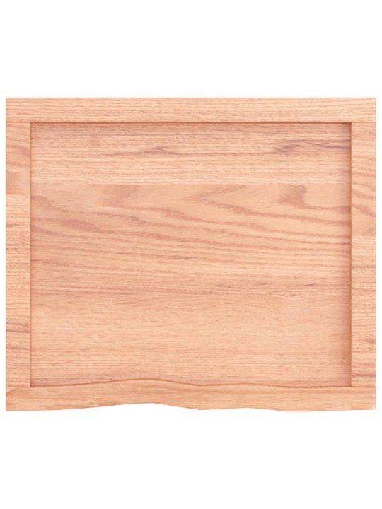 Koupelnová deska hnědá 60x50x(2-4) cm ošetřený masivní dřevo