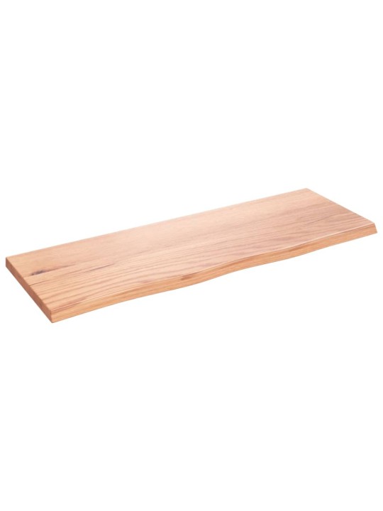 Koupelnová deska světle hnědá 80 x 30 x 2 cm ošetřený masiv