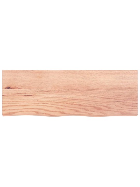 Koupelnová deska světle hnědá 80 x 30 x 2 cm ošetřený masiv
