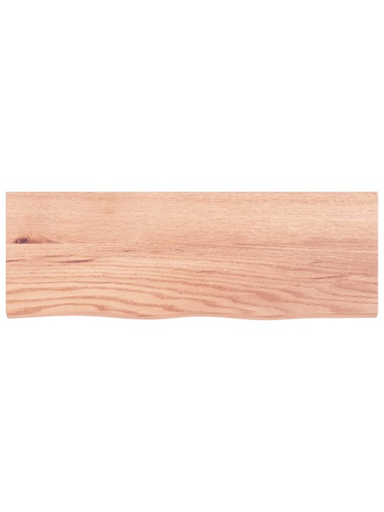 Koupelnová deska hnědá 80x30x(2-4) cm ošetřený masivní dřevo