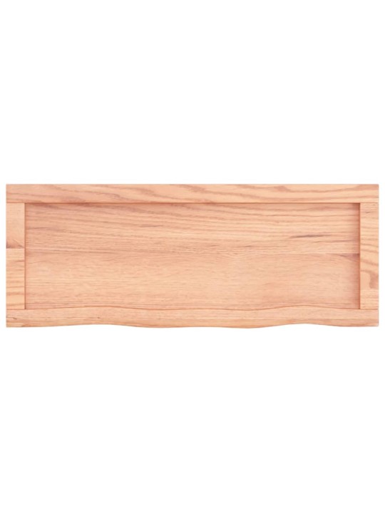 Koupelnová deska hnědá 80x30x(2-4) cm ošetřený masivní dřevo