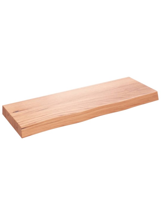 Koupelnová deska hnědá 80x30x(2-6) cm ošetřený masivní dřevo