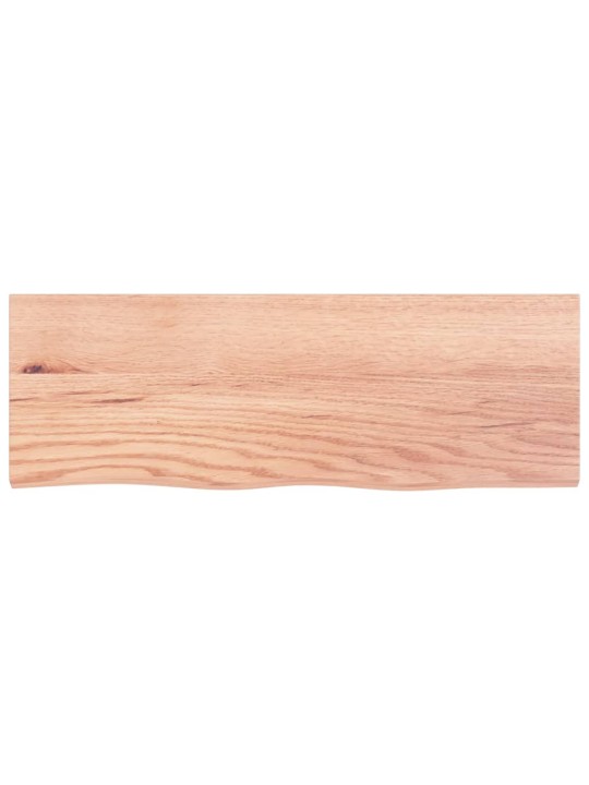Koupelnová deska hnědá 80x30x(2-6) cm ošetřený masivní dřevo