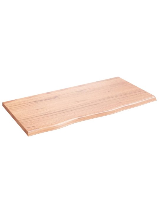 Koupelnová deska světle hnědá 80 x 40 x 2 cm ošetřený masiv