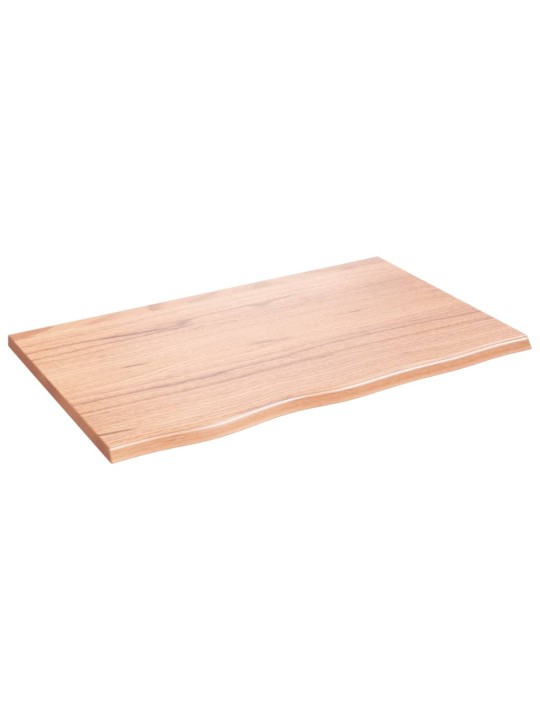 Koupelnová deska světle hnědá 80 x 50 x 2 cm ošetřený masiv