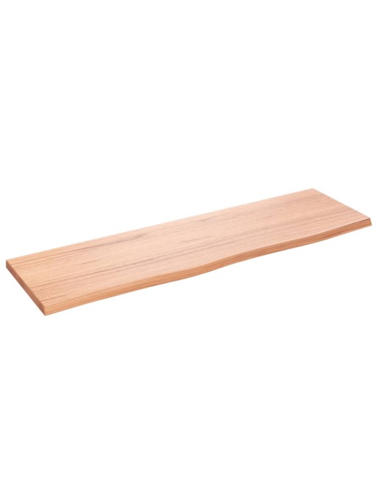 Koupelnová deska světle hnědá 100 x 30 x 2 cm ošetřený masiv