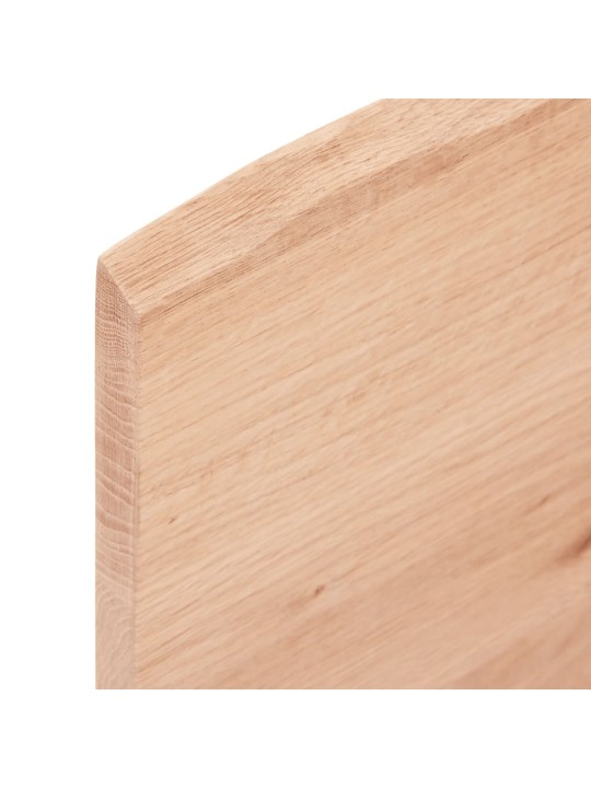 Koupelnová deska světle hnědá 100 x 30 x 2 cm ošetřený masiv