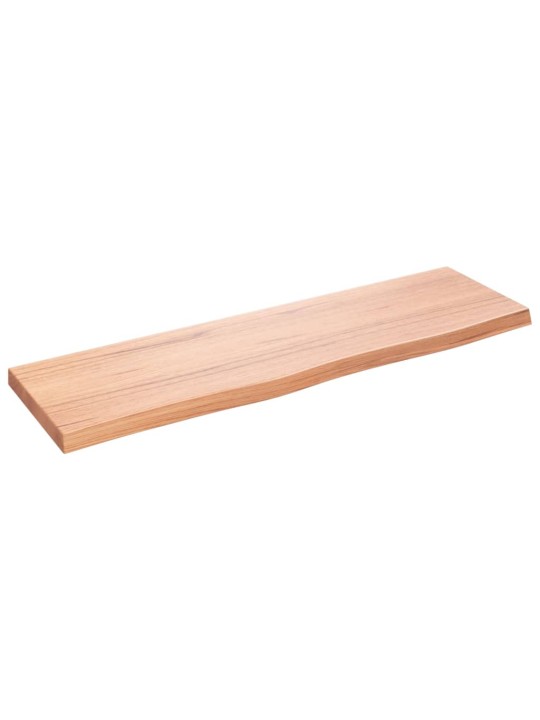 Koupelnová deska hnědá 100x30x(2-4) cm ošetřený masivní dřevo