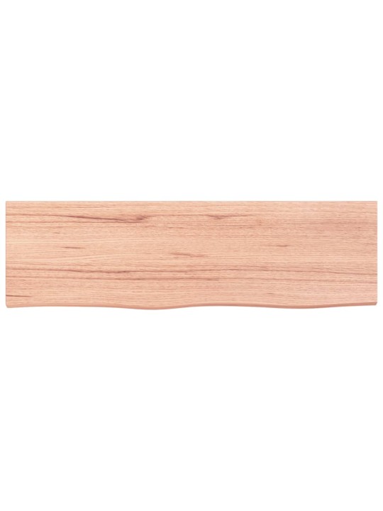 Koupelnová deska hnědá 100x30x(2-4) cm ošetřený masivní dřevo