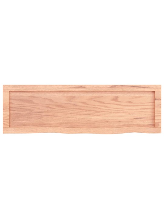 Koupelnová deska hnědá 100x30x(2-4) cm ošetřený masivní dřevo