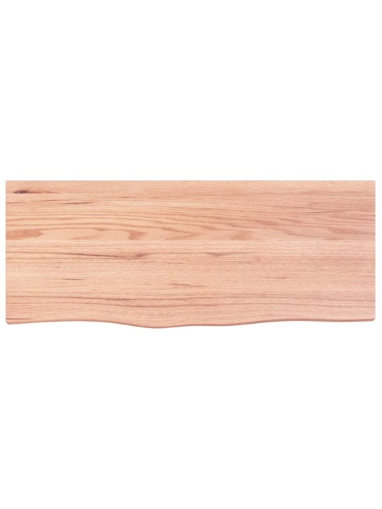 Koupelnová deska světle hnědá 100 x 40 x 2 cm ošetřený masiv