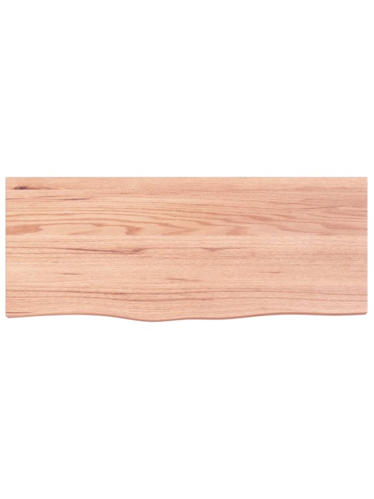 Koupelnová deska hnědá 100x40x(2-4) cm ošetřený masivní dřevo