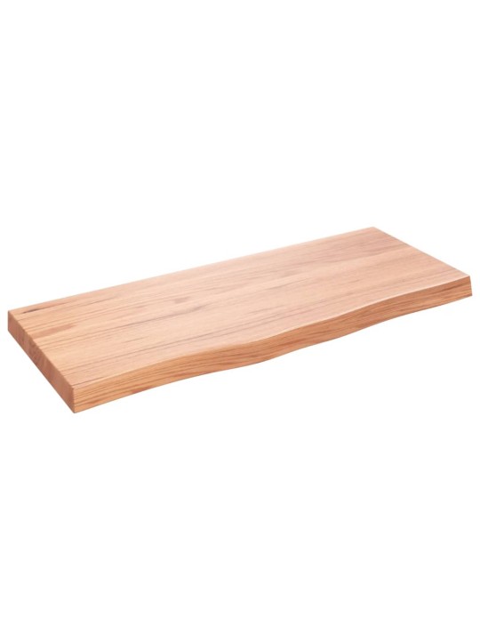 Koupelnová deska hnědá 100x40x(2-6) cm ošetřený masivní dřevo