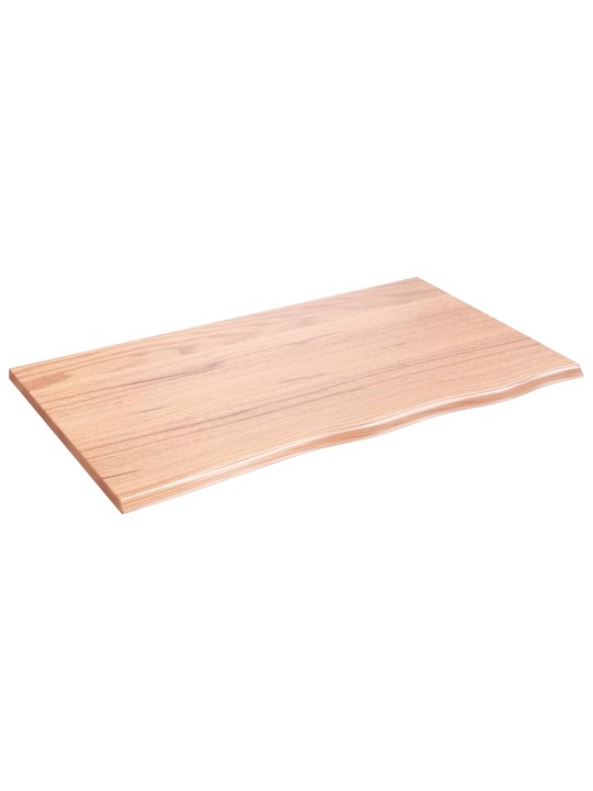 Koupelnová deska světle hnědá 100 x 60 x 2 cm ošetřený masiv