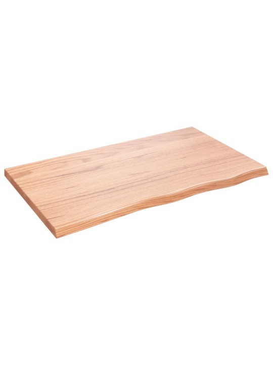 Koupelnová deska hnědá 100x60x(2-4) cm ošetřený masivní dřevo