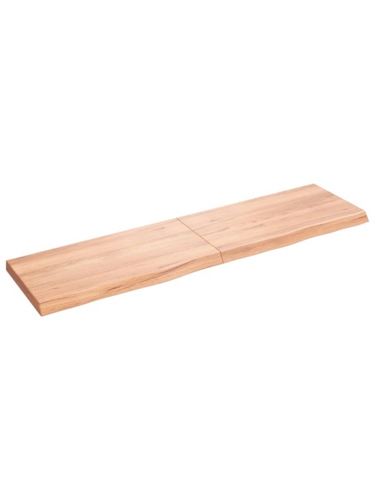 Koupelnová deska hnědá 120x30x(2-4) cm ošetřený masivní dřevo