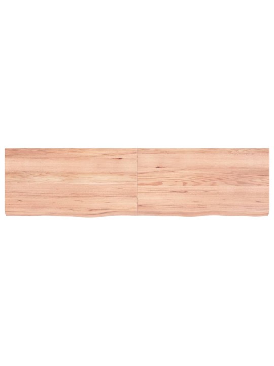 Koupelnová deska hnědá 120x30x(2-4) cm ošetřený masivní dřevo