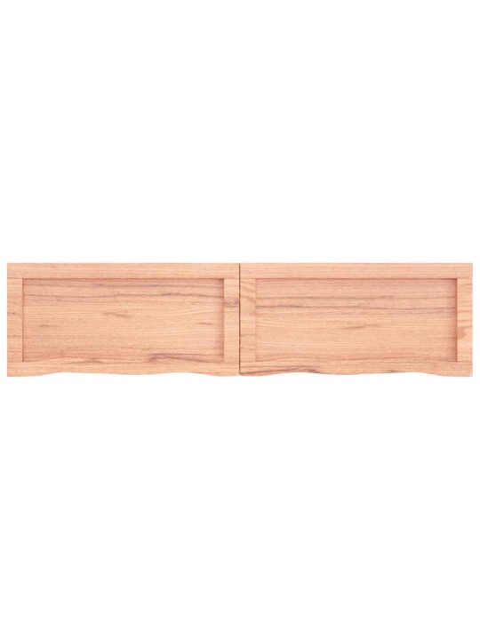 Koupelnová deska hnědá 120x30x(2-4) cm ošetřený masivní dřevo