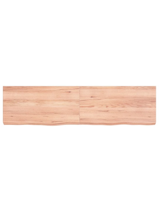 Koupelnová deska hnědá 120x30x(2-6) cm ošetřený masivní dřevo