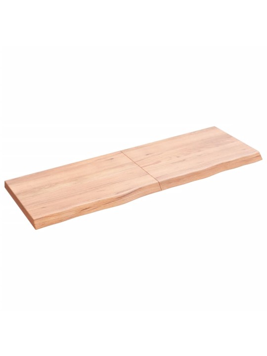 Koupelnová deska hnědá 120x40x(2-4) cm ošetřený masivní dřevo