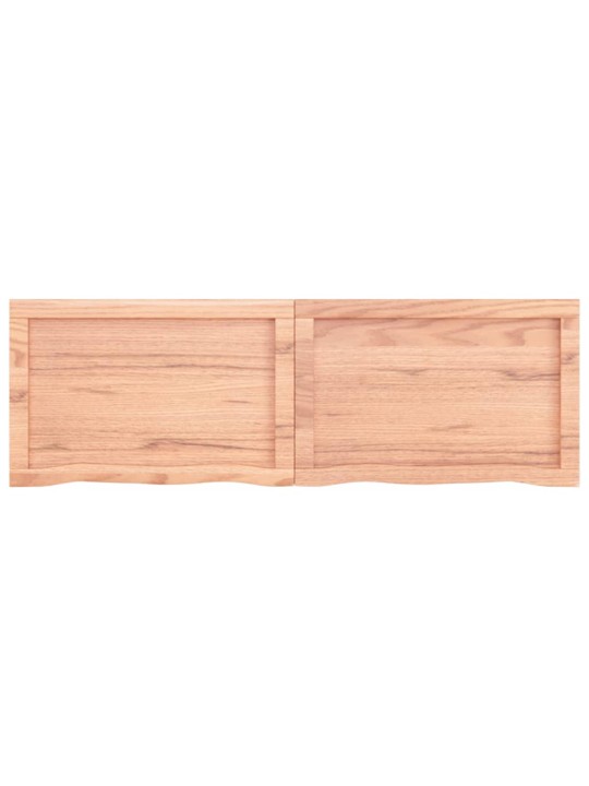 Koupelnová deska hnědá 120x40x(2-4) cm ošetřený masivní dřevo