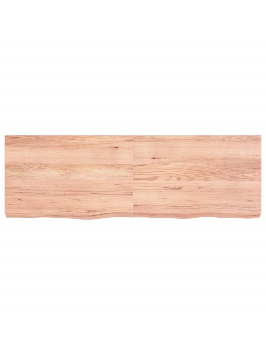 Koupelnová deska hnědá 120x40x(2-6) cm ošetřený masivní dřevo