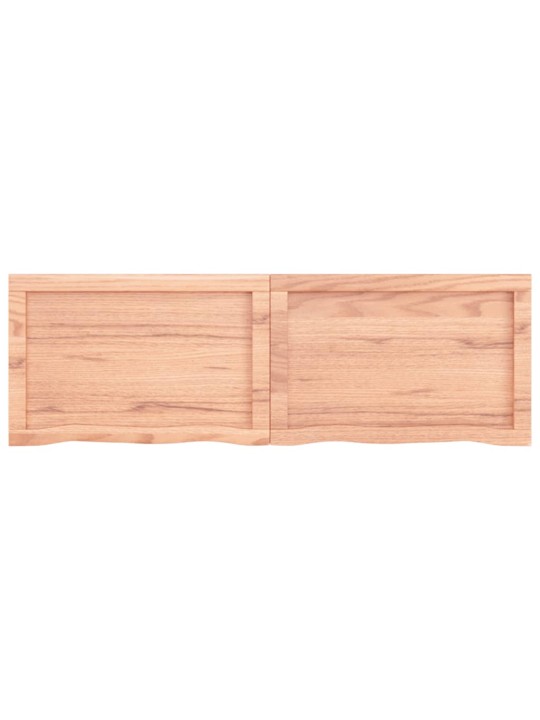 Koupelnová deska hnědá 120x40x(2-6) cm ošetřený masivní dřevo