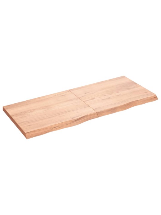 Koupelnová deska hnědá 120x50x(2-4) cm ošetřený masivní dřevo