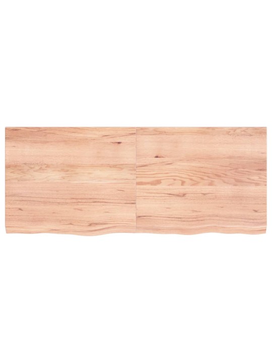 Koupelnová deska hnědá 120x50x(2-4) cm ošetřený masivní dřevo
