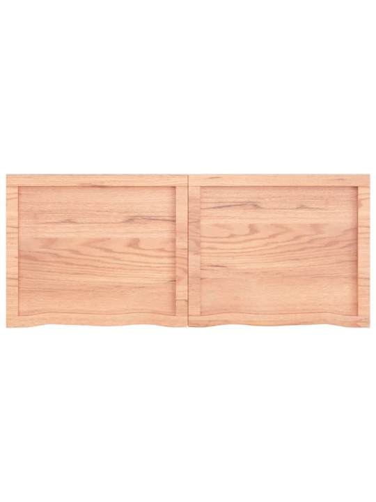 Koupelnová deska hnědá 120x50x(2-4) cm ošetřený masivní dřevo