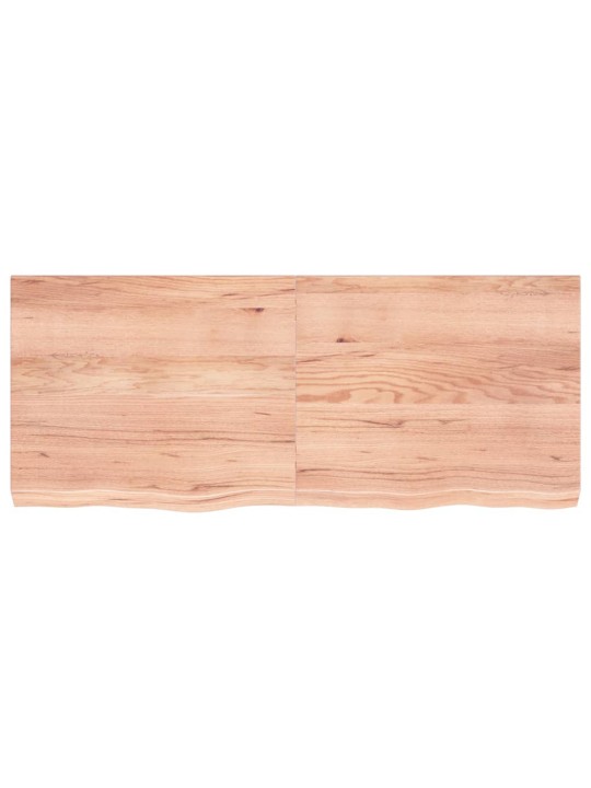 Koupelnová deska hnědá 120x50x(2-6) cm ošetřený masivní dřevo